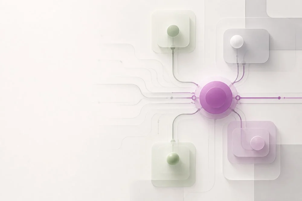 A central ownership point coordinating a connected technology system.